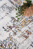 Coral Haven Cream Grey Abstract Rug