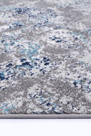 Lunar Grove Grey Blue Abstract Rug