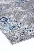 Lunar Grove Grey Blue Abstract Rug