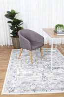 Misty Grove Grey Traditional Rug