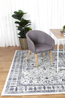 Orchid Grove Ivory Blue Traditional Rug