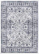 Orchid Grove Ivory Blue Traditional Rug