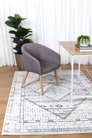 Pearl Grove Grey Tribal Rug