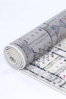 Pearl Grove Grey Tribal Rug