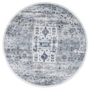 Winter Grove Grey Traditional Round Rug
