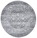 Wisteria Grove Grey Traditional Round Rug