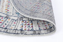 Amber Haven Grey Tribal Round Rug