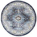 Celeste Haven Blue Ivory Round Rug
