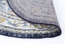 Celeste Haven Blue Ivory Round Rug