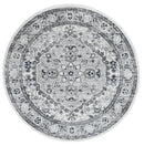 Cinder Haven Grey Traditional Round Rug
