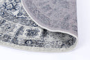 Cinder Haven Grey Traditional Round Rug