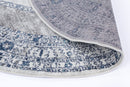 Clover Haven Grey Traditional Round Rug