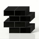 3D Peel and Stick Wall Tiles Self Adhesive Subway Backsplash 10 Sheets, Black