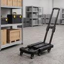 Folding Hand Truck Platform Trolley Foldable Dolly Cart 200kg Load Black