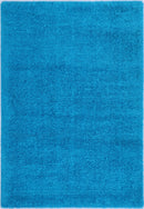 Indigo Haven Teal Shag Rug