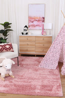 Lunar Haven Pink Shag Rug