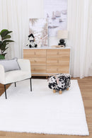 Maple Haven White Shag Rug