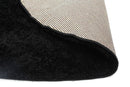 Meadow Haven Black Shag Round Rug