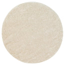 Pearl Haven Ivory Shag Round Rug