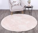 Pearl Haven Ivory Shag Round Rug