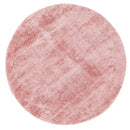 Rosewood Haven Pink Shag Round Rug