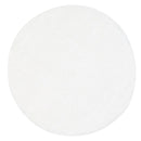 Saffron Haven White Shag Round Rug
