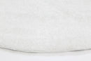 Saffron Haven White Shag Round Rug