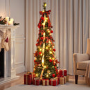Pop Up Christmas Tree Pre Decorated Artificial Christmas Tree 160cm