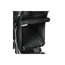 4 Wheels Pet Stroller Dog Cat Cage Black