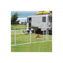 8 Panel Pet Dog Playpen Puppy White