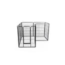 8 Panel Pet Dog Playpen Puppy Black 48 Inches
