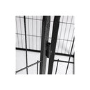 8 Panel Pet Dog Playpen Puppy Black 48 Inches