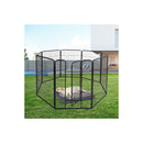 8 Panel Pet Dog Playpen Puppy Black 48 Inches