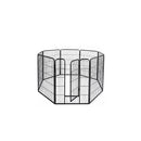 8 Panel Pet Dog Playpen Puppy Black 48 Inches