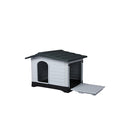 Dog Kennel Outdoor Indoor Plastic Large Grey