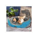 Electric Pet Heater Bed Heated Blue Small