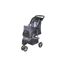 Large Pet Stroller Dog Cat Carrier Plaid