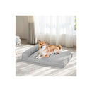 Pet Bed Chew Proof Memory Foam Grey