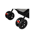 Pet Stroller Dog Cat Carrier Foldable Black