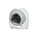 Smart Self Cleaning Cat Litter Box App Control White