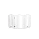 Wooden Pet Gate Dog Fence Safety White