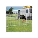 8 Panel Pet Dog Playpen Puppy White