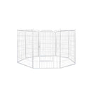 8 Panel Pet Dog Playpen Puppy White