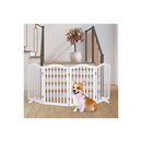 Wooden Pet Gate Dog Fence Safety White