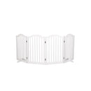 Wooden Pet Gate Dog Fence Safety White