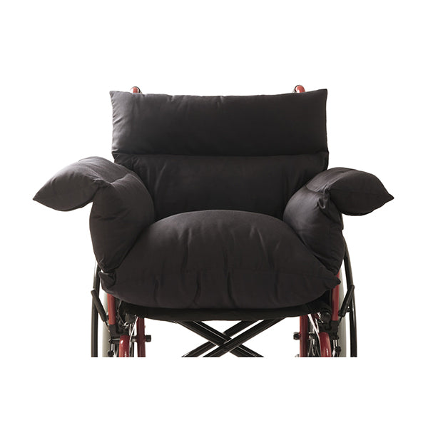 Padded Wheelchair Cushion With Back And Arm Padding