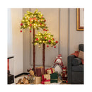 Pre Lit Artificial Palm Tree With 100 Led Lights For Christmas