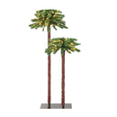 Pre Lit Artificial Palm Tree With 100 Led Lights For Christmas