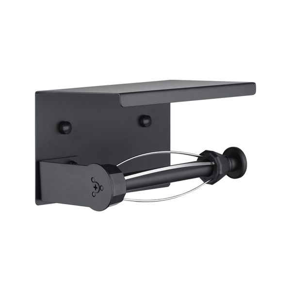 Stainless Steel Paper Towel Roll Holder Shelf Rack Hook