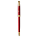 Parker Sonnet Red Lacquer Gold Trim Ballpoint